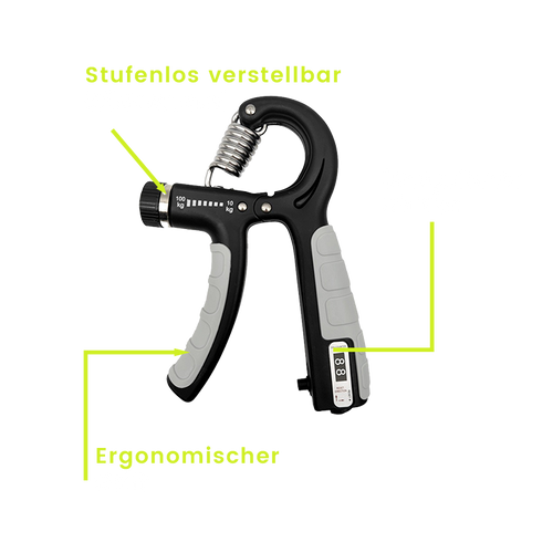 Griptrainer Pro - Griffkrafttrainer mit integrierten Zähler