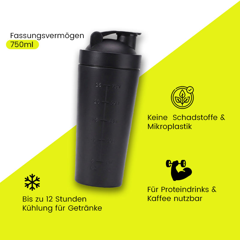 ARMOR Edelstahl Shaker 750 ml | Geruchsneutral & Auslaufsicher